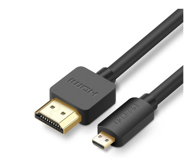 UGREEN HD127 Kabel micro HDMI - HDMI 4K 3D 1m czarny - 1489024 - zdjęcie